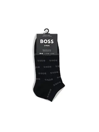 BOSS | Chaussettes sneaker lot de 2 blanc | schwarz